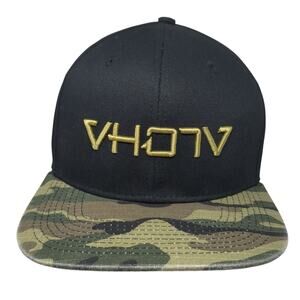 VHO7V Snapback Hat Multicolor One Size Adjustable Camouflage Double Portion